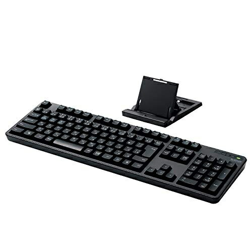 エレコム Bluetooth(ブルートゥース)フルキーボード/メンブレン式/スタンド付き/マルチペアリング対応/ブラック TK-FBM112BK エレコム Bluetooth(ブルートゥース)フルキーボード/メンブレン式/スタンド付き/マルチペアリング対応/ブラック TK-FBM112BK