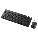 エレコム 無線キーボード/薄型/メンブレン式/抗菌/コンパクトサイズ/マウス付/ブラック TK-FDM109MKBK