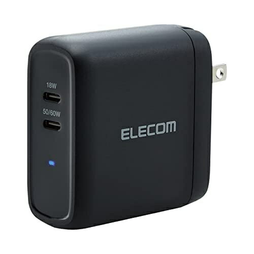 エレコム USB Power DeliveryAC充電器(68W C×2) MPA-ACCP24BK エレコム USB Power DeliveryAC充電器(68W C×2) MPA-ACCP24BK