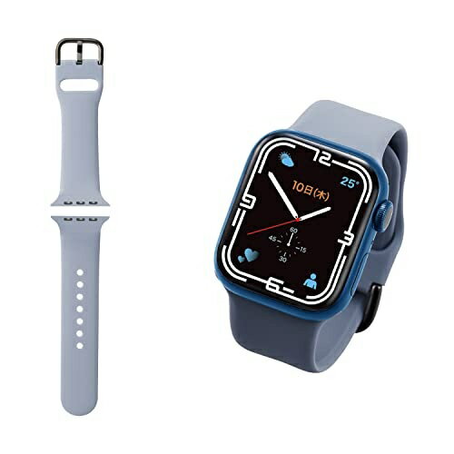 エレコム Apple Watch(アップルウォッチ)用シリコンバンド ニュアンスカラー(41/40/38mm) AW-41BDSCGNV エレコム Apple Watch(アップルウォッチ)用シリコンバンド ニュアンスカラー(41/40/38mm) AW-41BDSCGNV