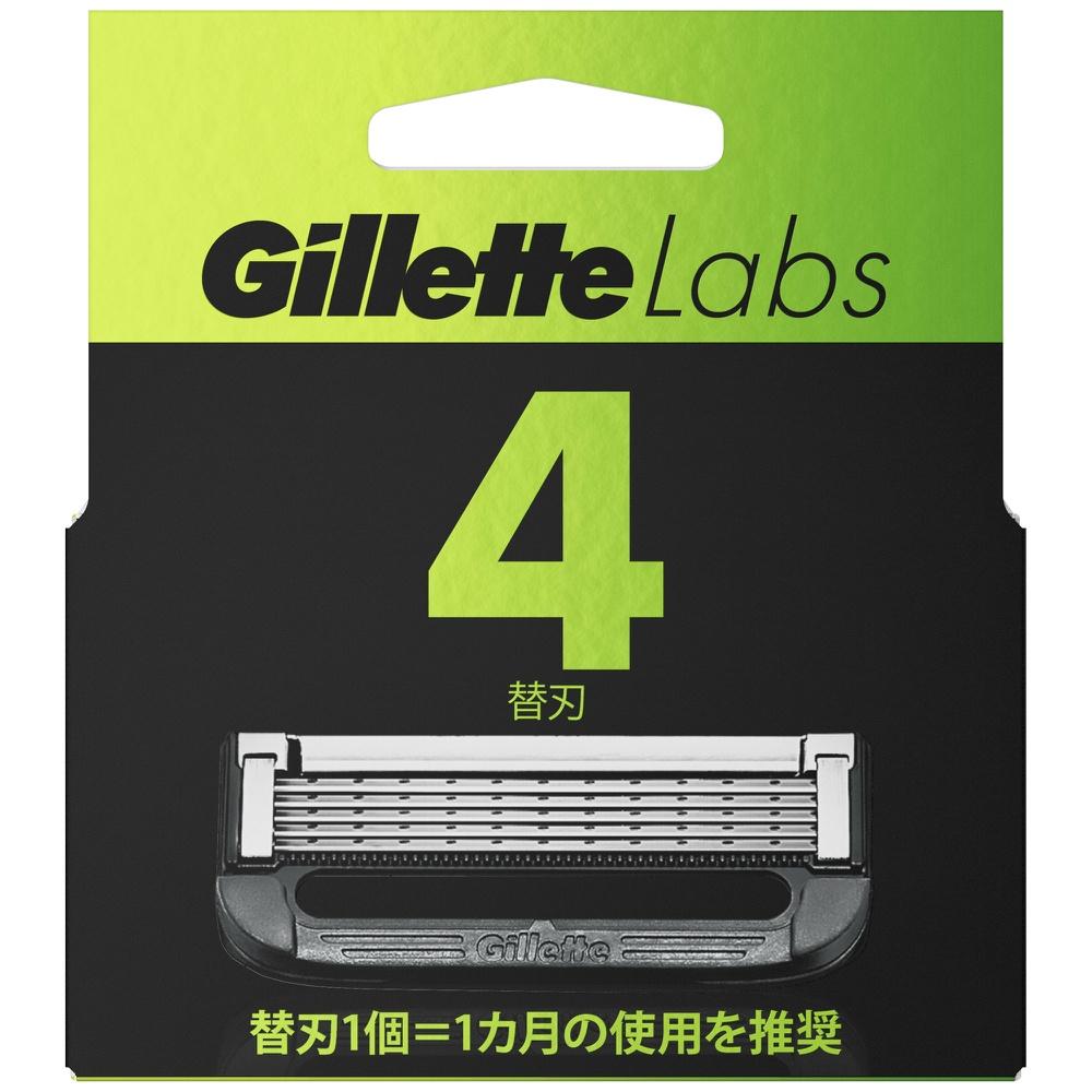 Procter & Gamble Gillette Labs 角質除去バー搭載 髭剃り カミソリ 男性 替刃 4個