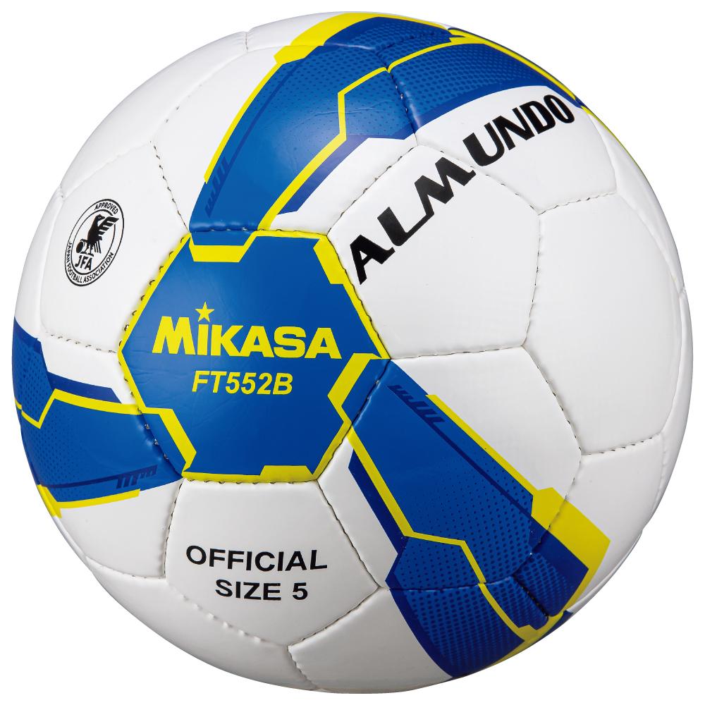 ミカサ(MIKASA) サッカーボール 日本サッカー協会 検定球 5号球 ALMUNDO(アルムンド) 一般・大学・高校生・中学生用 手縫い ボール FT552B-BLY 推奨内圧0.8(kgf/?) ブルー