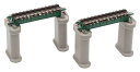 トミーテック(TOMYTEC) TOMIX Nゲージ 上路式ガーダー橋 S70 (F) 深緑 2本セット (PC橋脚・4本付) 3274 鉄道模型用品
