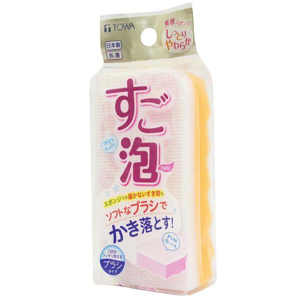 東和産業 キッチンスポンジ ピンク 12×6×3.2cm