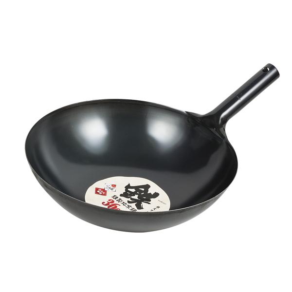 パール金属 中華鍋 ブラック 36cm 鉄製 北京鍋 HB-4217