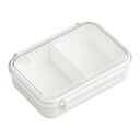 OSK(オーエスケー) 冷凍保存できる弁当箱 フィールイージー タイトボックス 仕切付 ホワイト 650ml 日本製 食洗機 電子レンジ対応 2点ロック パッキン付き 汁漏れ防止 おしゃれ シンプル 抗菌 男女兼用 子供用 大人用 学生 PCL-3...(3)
