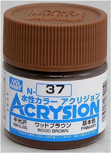 GSIクレオス アクリジョンカラー ウッドブラウン 半光沢 10ml 模型用塗料 N37