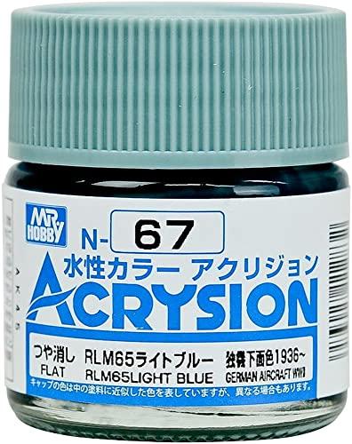 GSI クレオス(GSI Creos) GSIクレオス アクリジョンカラー RLM65ライトブルー つや消し 10ml 模型用塗料 N67