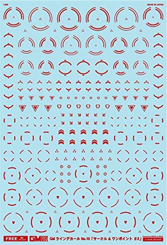 アシタのデカール GM ラインデカール No.10「サークル & ワンポイント #2 」レッド
