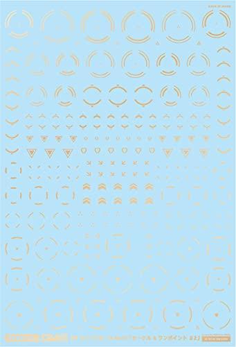 アシタのデカール GM ラインデカール No.10「サークル & ワンポイント #2」ゴールド