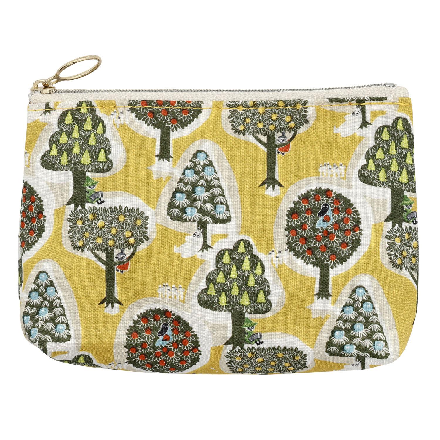 MOOMIN BASICポーチ 森のいろいろ イエロー