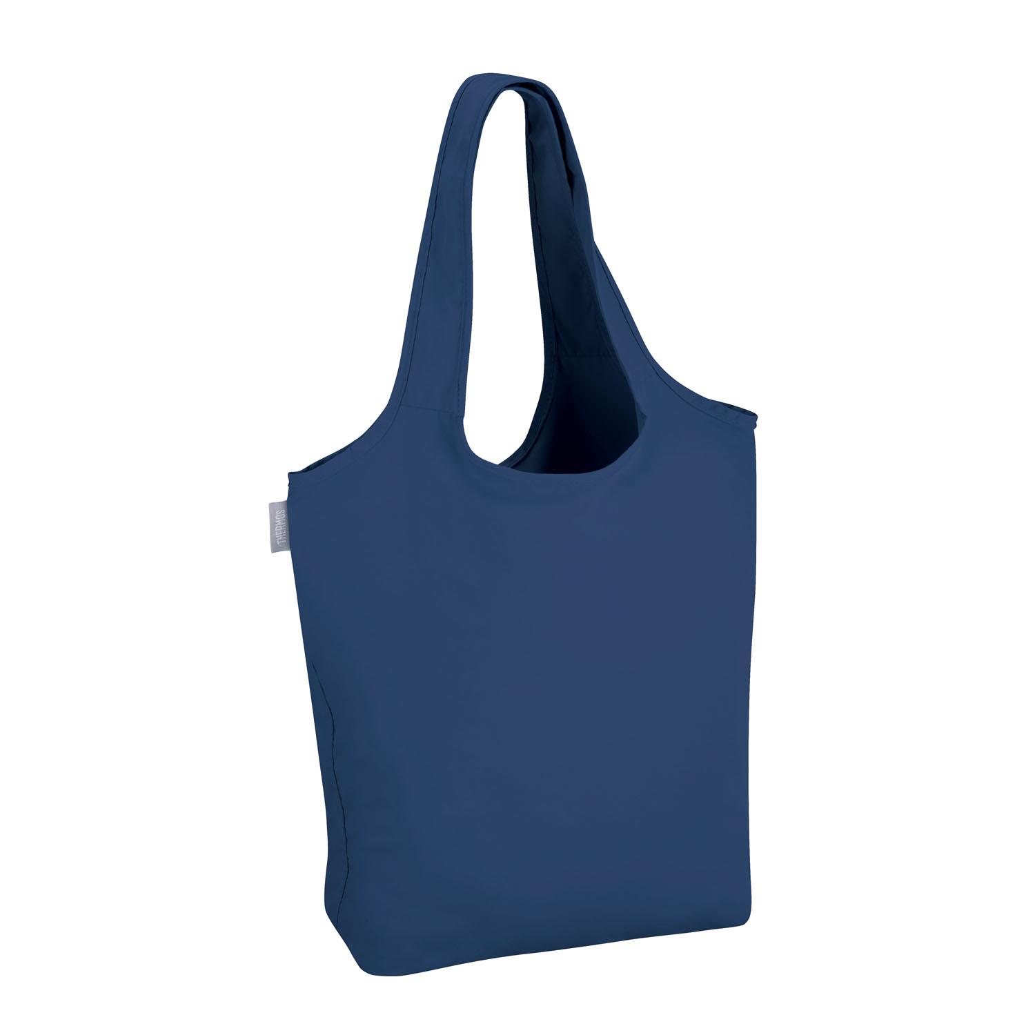 サーモス たたまず丸めるエコバッグ 18L ネイビー コンパクト 洗濯機OK RFL-018 NVY