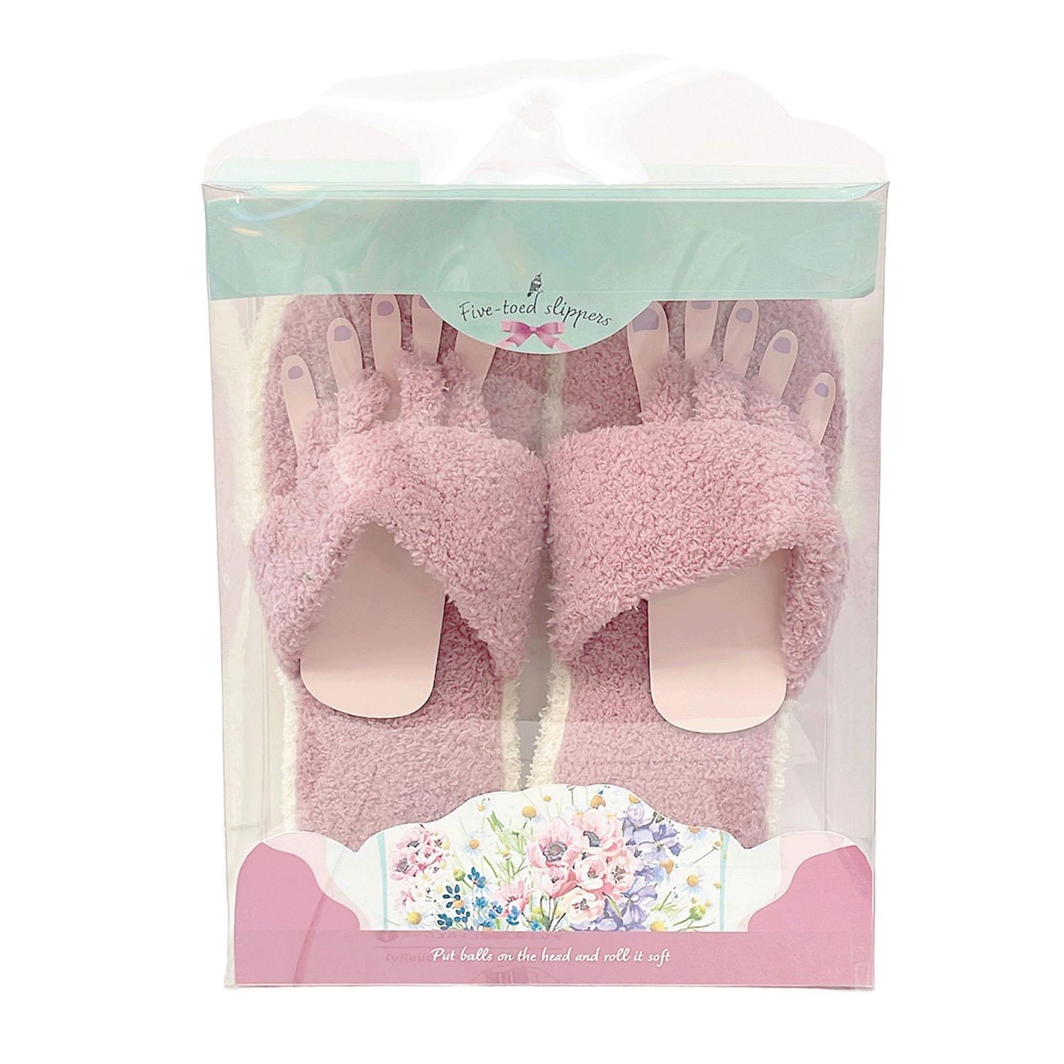 [ほんやら堂] スリッパ 5本指スリッパ FOT72161 ピンク Free Size