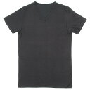 GUNZE アセドロン鹿の子VネックTシャツ 25ssパッケージ ブラック M(4)