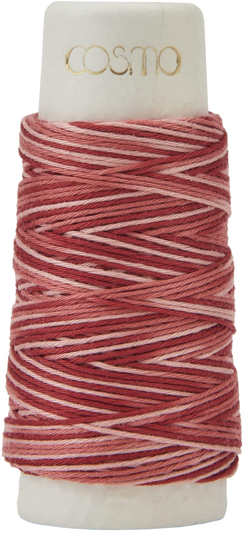 Cosmo LECIEN (ルシアン) hidamari 刺し子糸 約30m Col.402 ピンク系 グラデーション 89