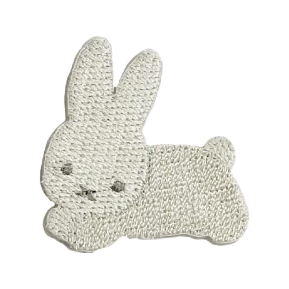 ミノダ miffy ミニワッペン パステル うさぎ D02Y1913 グレー