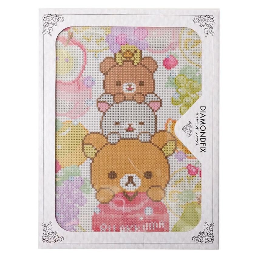 ダイヤモンドフィックス キット リラックマ フルーツでまくまくリラックス♪ DF34-RK004/30×40cm