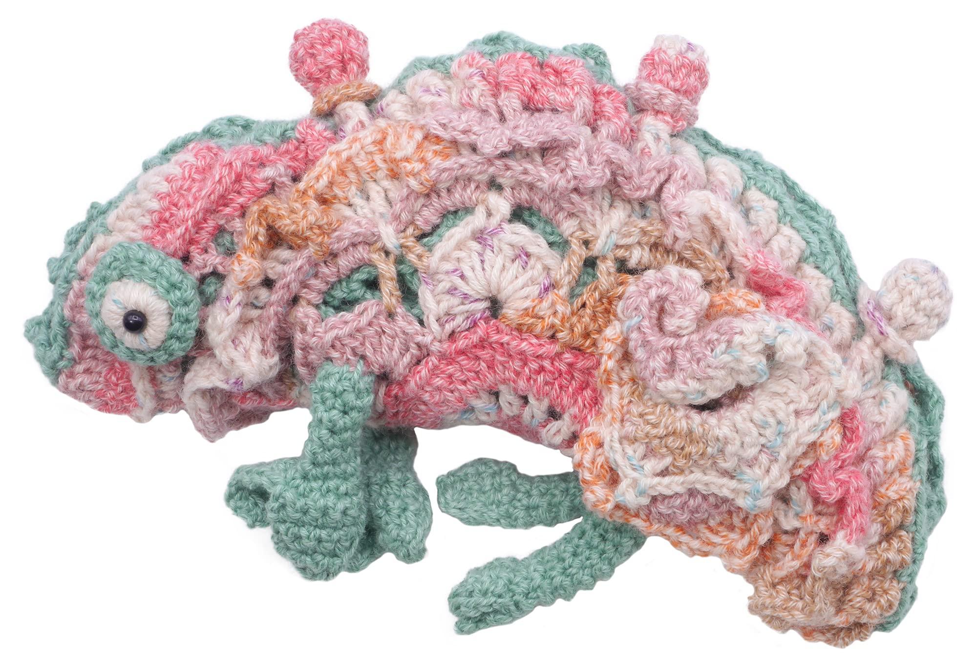 NASKA あみものキット なわともこ のカメレオンバッグ Returns COL. A グリーンベース×ピンク・オレン..