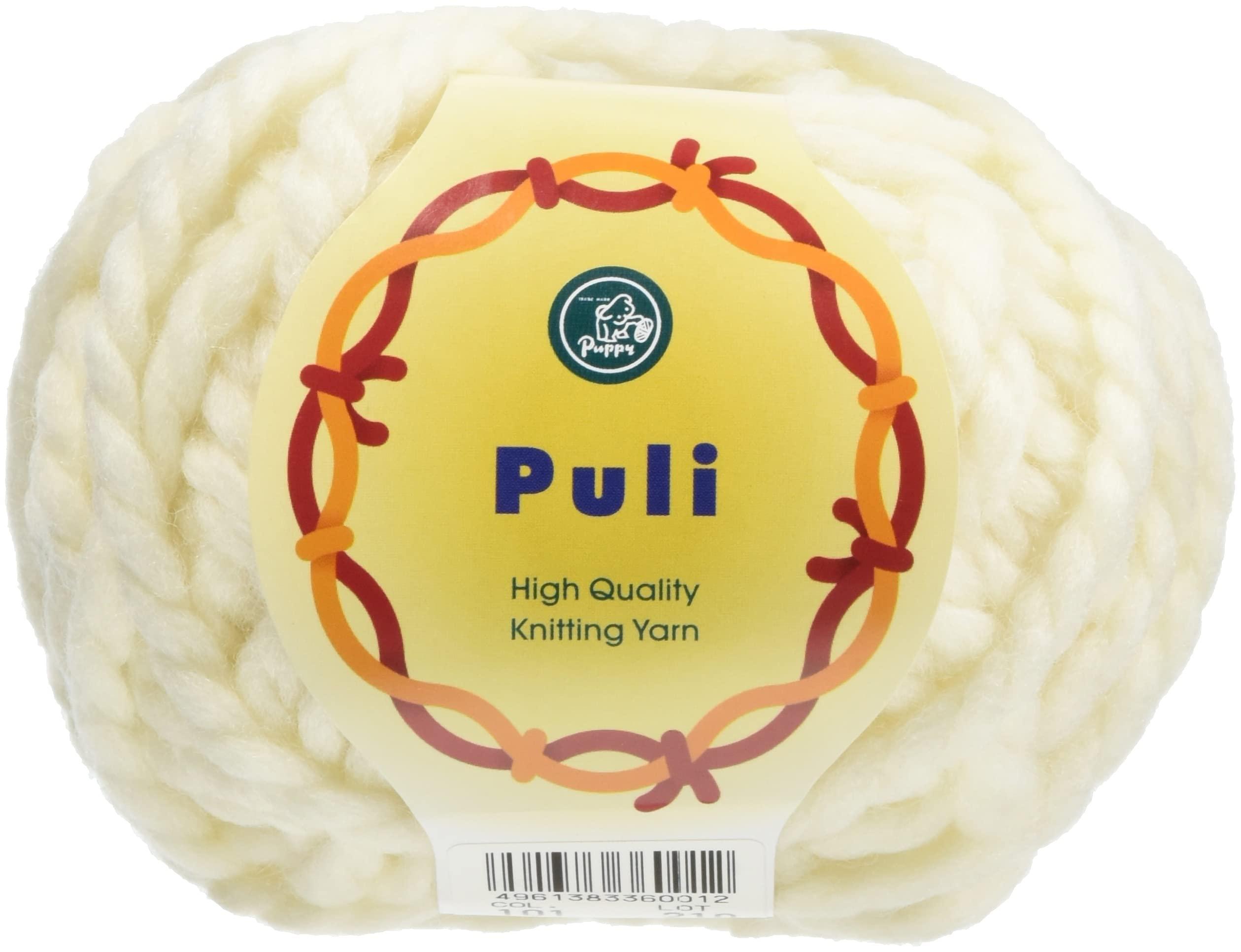 パピー プーリー 毛糸 超極太 101 ホワイト 系 50g 約25m 10000360