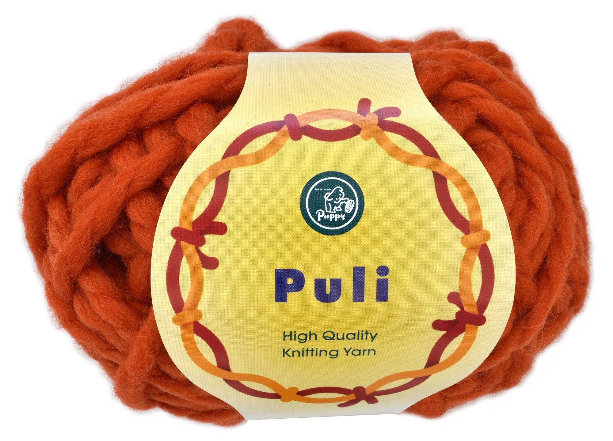 パピー プーリー 毛糸 超極太 col.104 オレンジ 系 50g 約25m 10000360