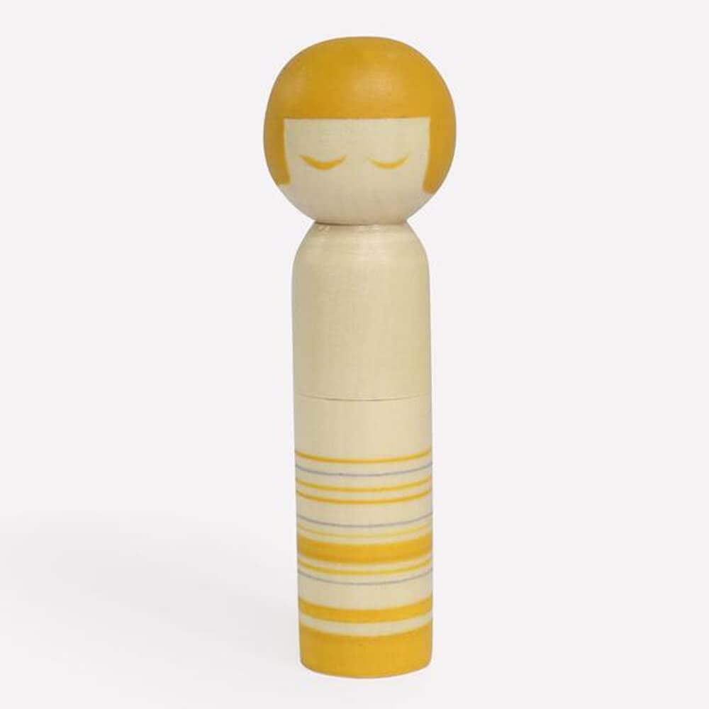 Cohana - イエローこけし人形 ピンクッション - 1個。