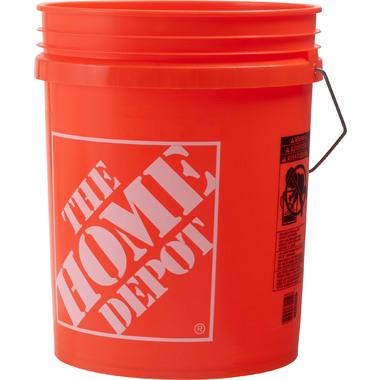 掃除用品 バケツ 5ガロン HOME DEPOT ホームデポ 約18.9リットル LEAKTITE アメリカ製 おしゃれ 洗車道具 DIY ガーデニング アメリカン雑貨 [並行輸入品]