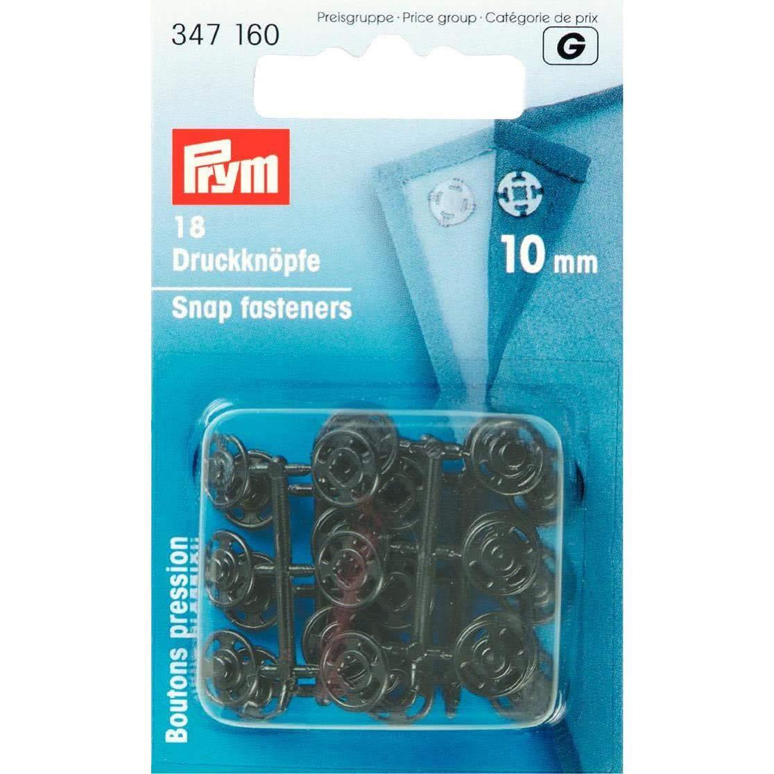prym プラスチックスナップ 10mm 黒