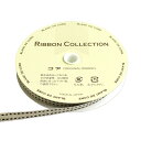小西リボン リネンツーステッチ リボン 8mm×10m巻 ブラック KR3735-8-25