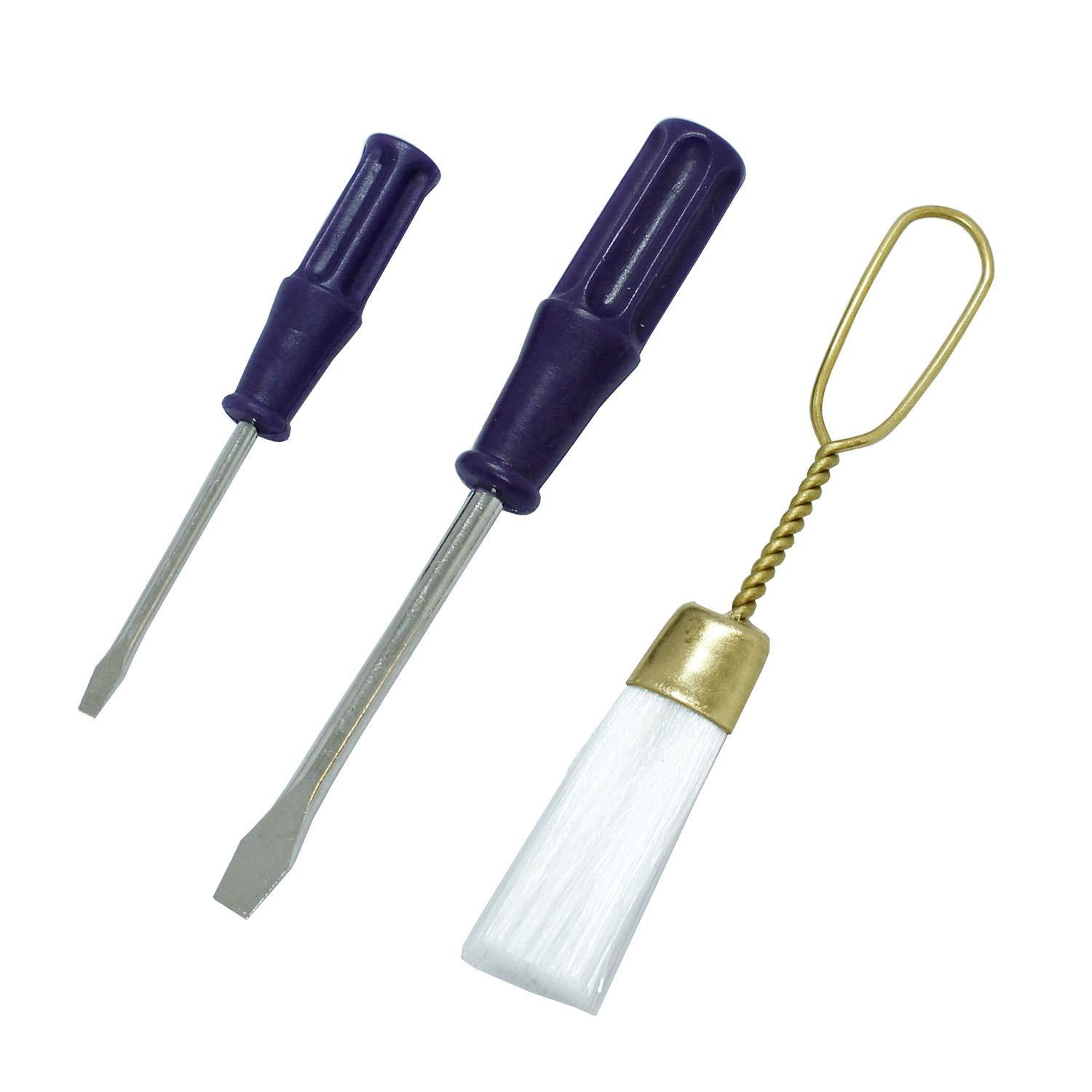 プリム(Prym) ミシンメンテナンス工具セット リントブラシ&マイナスドライバー大小2本セット 611346