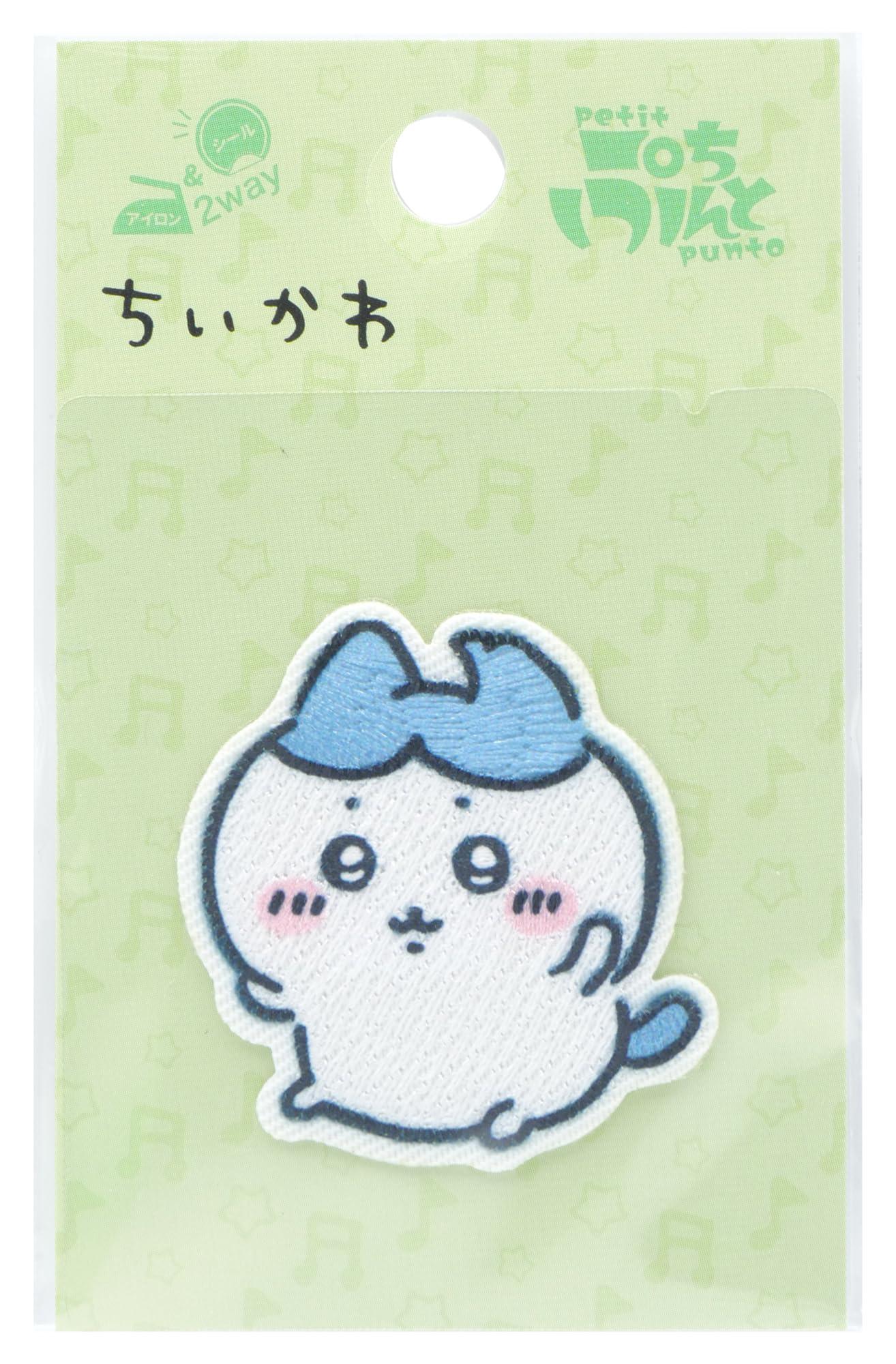 コッカ(kokka) ちいかわ ワッペン ハチワレ 1枚 幅39mm×高さ41mm シール・アイロン 両用接着 GW-2001