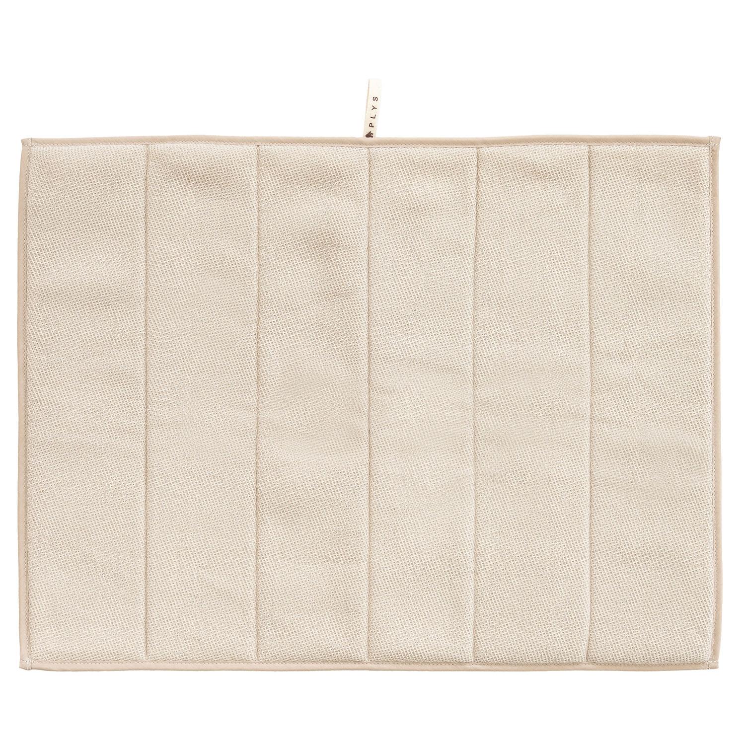 オカ(OKA) プリスベイス 水切り吸水マット2 Mサイズ(約30cm×40cm) ベージュ (かわいい 洗える 北欧 ミ..