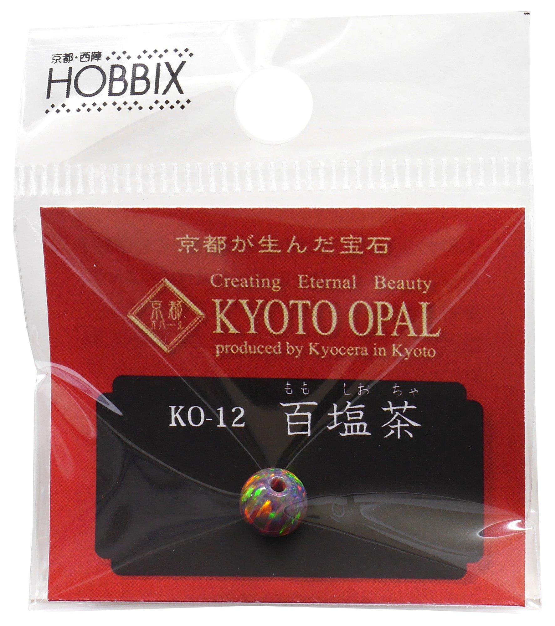 HOBBIX 京都オパール 貫通穴タイプ 7mm 百塩茶 KO-12
