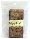 たたみテープ 柄物 (T-201~218) パナミ たたみのへり 赤(亀甲)(3)