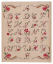 オリムパス GARDEN PARTY フランス刺しゅうキット レベル3 アルファベットサンプラー 22.9×17.8cm