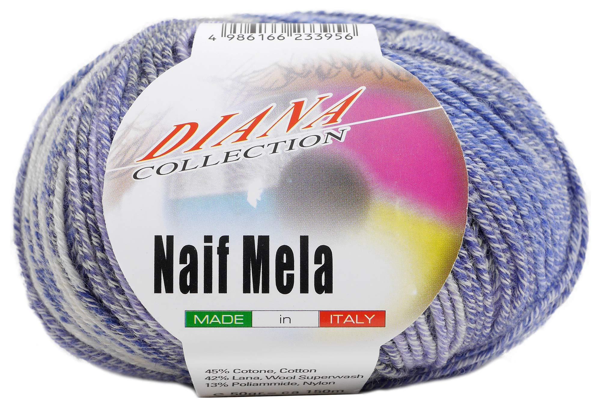 ナスカ(NASKA) DIANA ナイフメーラ 毛糸 合太 Col.701 ブルー 系 50g 約150m F-10