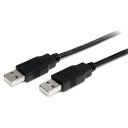 StarTech.com USB 2.0 ケーブル (A - A コネクタ) オス/オス 1m USB2AA1M(2)