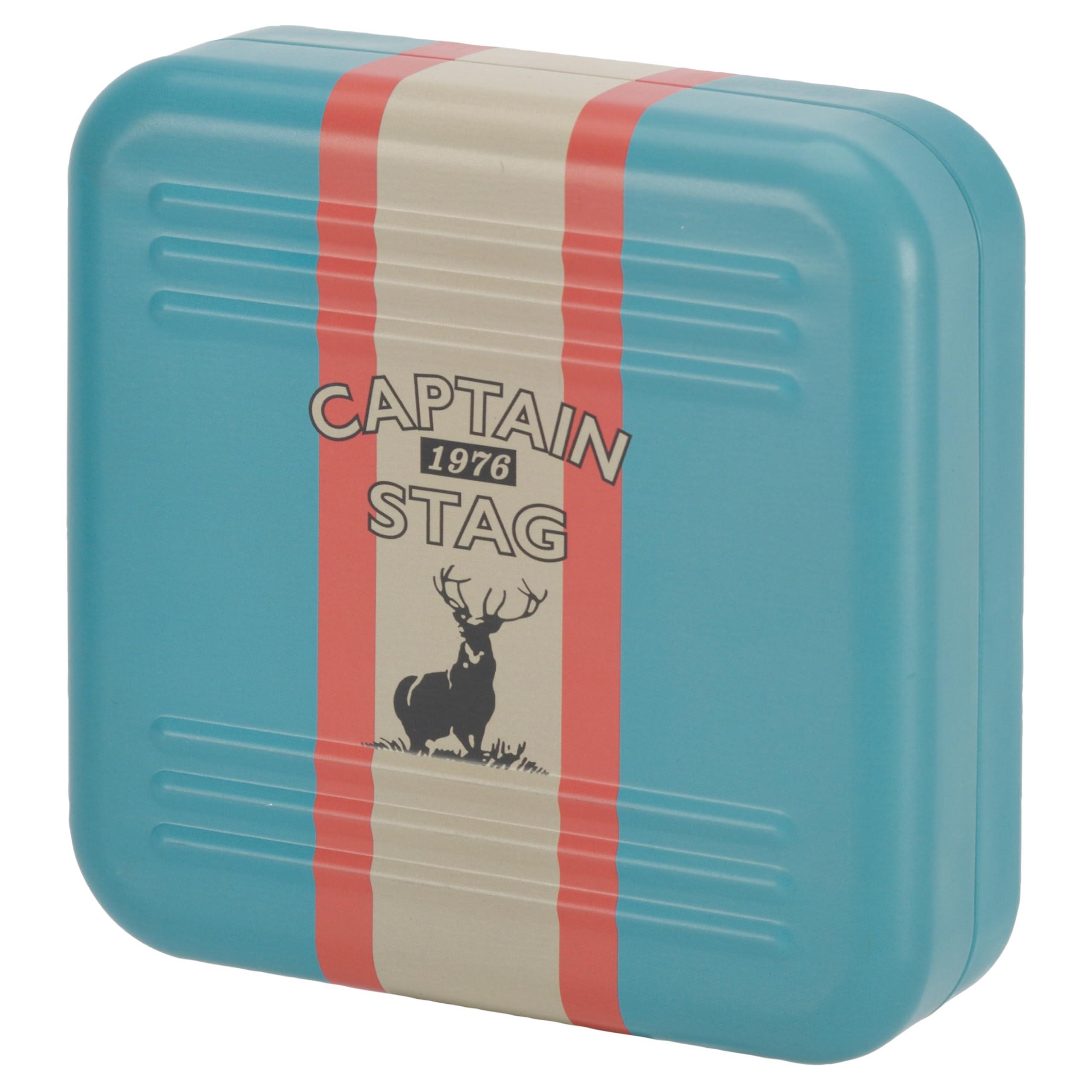 キャプテンスタッグ(CAPTAIN STAG) 蚊取線香入れ 蚊取線香スタンドケース ターコイズ/レーシングストラ..