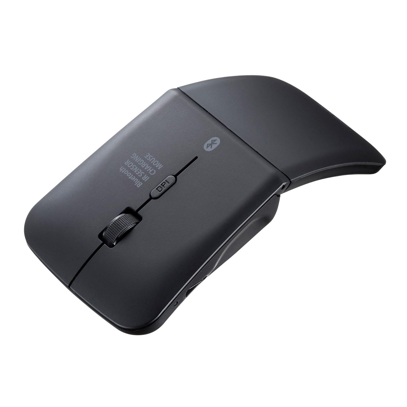 サンワサプライ 静音Bluetooth5.0 IR LEDマウス(3ボタン・薄型) MA-BIS3116BK