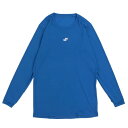 Airyfunローネック長袖アンダーシャツ ブルー(60) サイズ:L(4)