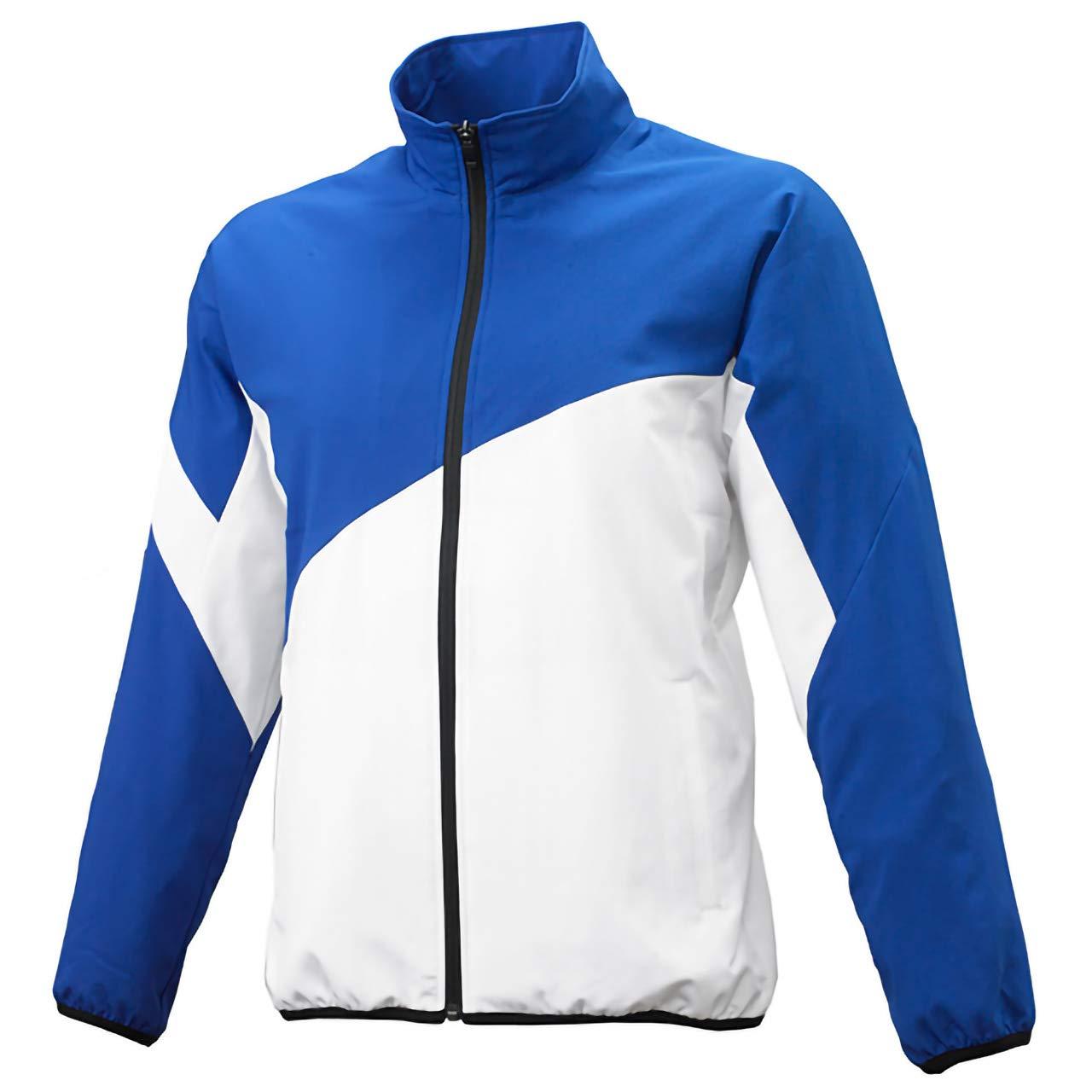 [エスエスケイ] ジャケット クロストレーニング長袖フルZIP メンズ Dブルー×ホワイト (6310) 日本 L (..