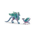 シュライヒ(Schleich) バヤラ フラワー・ドラゴンの親子 フィギュア 70592(3)