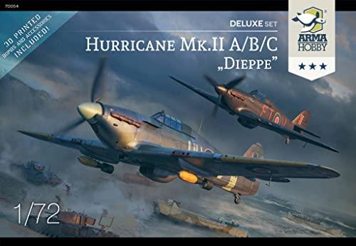 アルマホビー 1/72 イギリス空軍 ハリケーン Mk.2a/b/c ディエップの戦い デュアルコンボ リミテッドエディション プラモデル ADL70054 成型色
