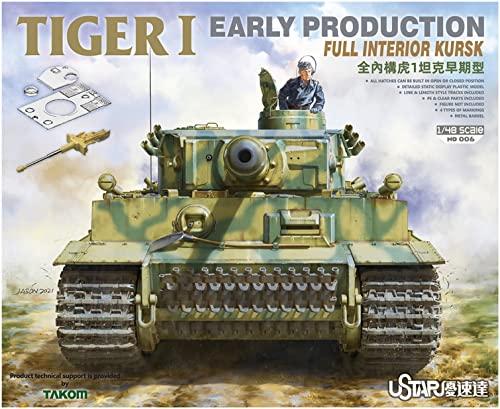 タコム(TAKOM) 1/48 ドイツ軍 タイガーI 初期型 フルインテリア クルスクの戦い プラモデル TKOUSNO-006