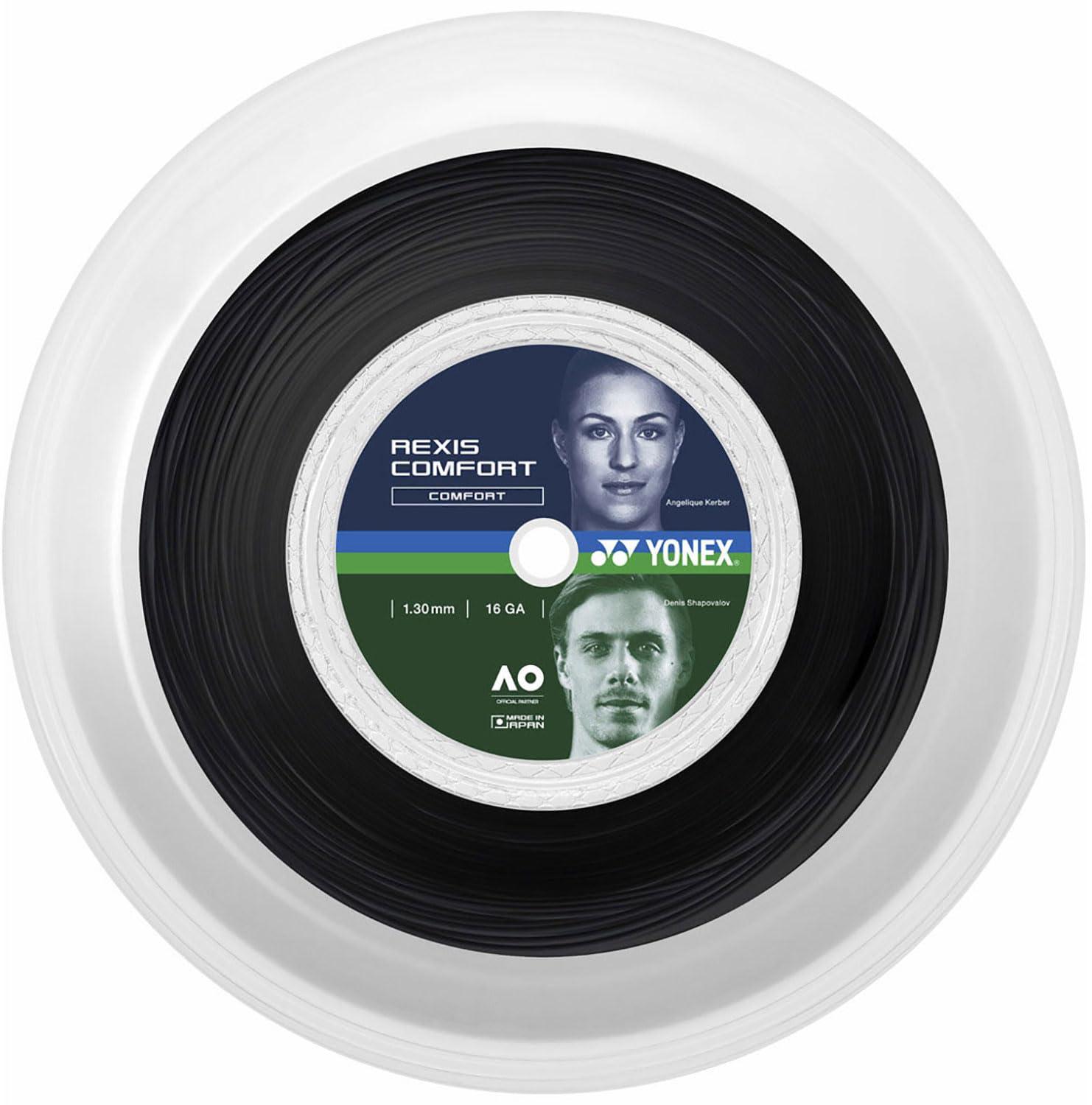 YONEX(ヨネックス) 硬式テニス ストリング ガット レクシスコンフォート130 200m ブラック(007) 1.30mm TRCF130R2