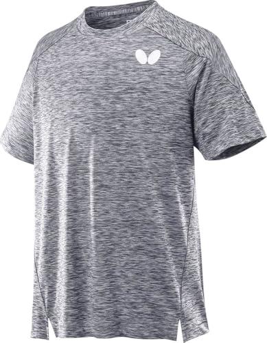 バタフライ(Butterfly) 卓球 男女兼用 フィルグ・Tシャツ グレー L 45850