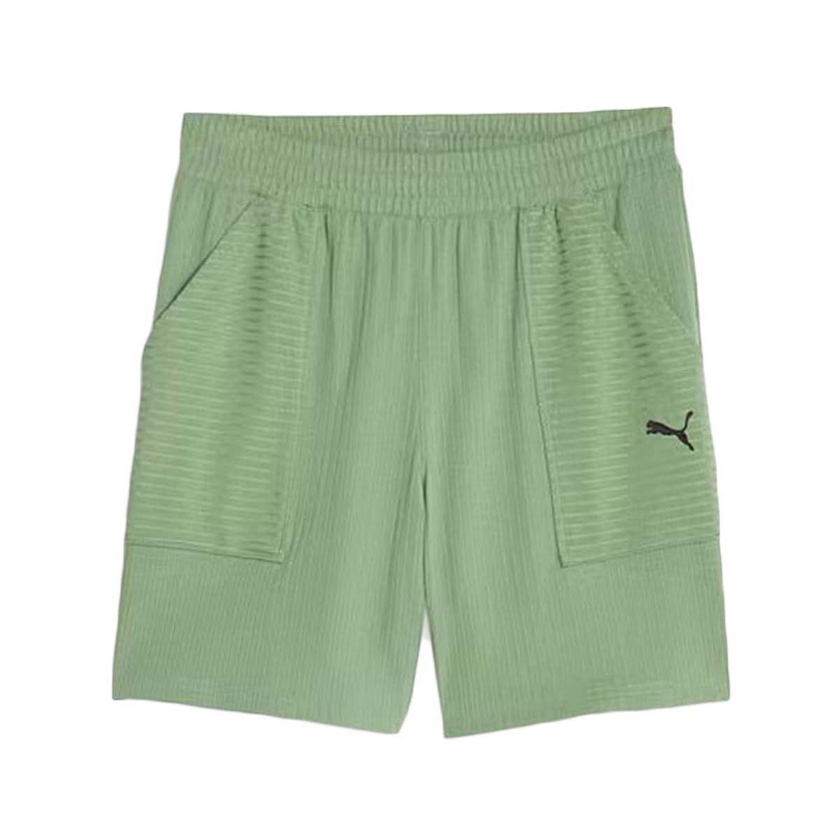 [プーマ] メンズヨガ フィットネス 吸水速乾 ショートパンツ STUDIO UNWIND 7インチ ニットショーツ 524579 23年秋冬カラー ユーカリ(44) M