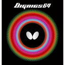 バタフライ(Butterfly) 卓球 ラバー ディグニクス 64 裏ソフト ハイテンション ブラック 厚 06060(4)