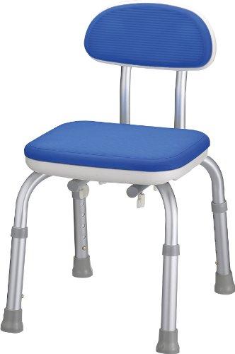 安寿 シャワーベンチMini 背付/536-170 ブルー