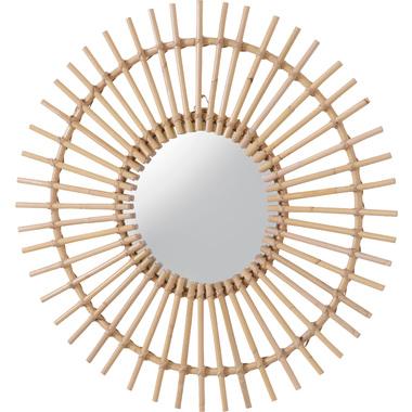 東谷(Azumaya-kk) ミラー ナチュラル 直径60cm ラタンミラー MR-714