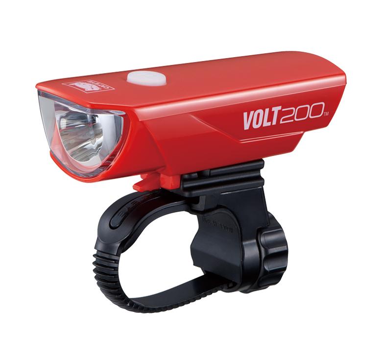 キャットアイ(CAT EYE) LEDヘッドライト [VOLT200] USB充電 レッド HL-EL151RC 自転車(4)